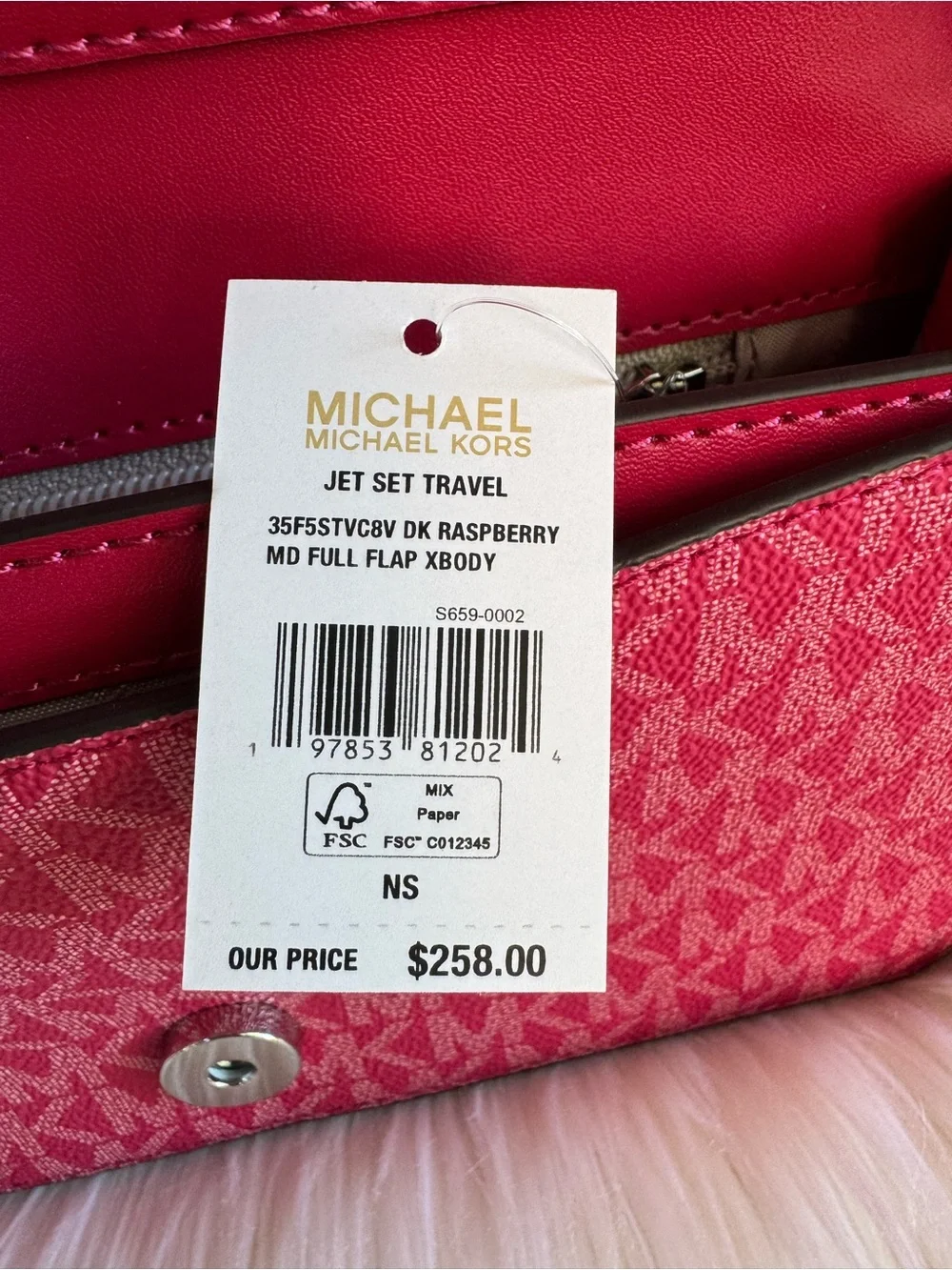 Michael Kors Pink Signature Crossbody Bag